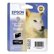 Оригинальный картридж Epson T0969 Light Light Black 