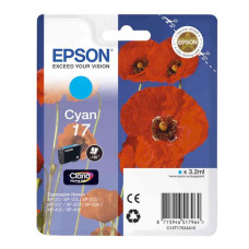 Оригинальный картридж Epson 17 Cyan T1702