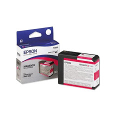 Оригинальный картридж Epson T580A Vivid Magenta