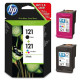 Оригинальный картридж HP 121 CN637HE Black/Tri-color Combo Pack 